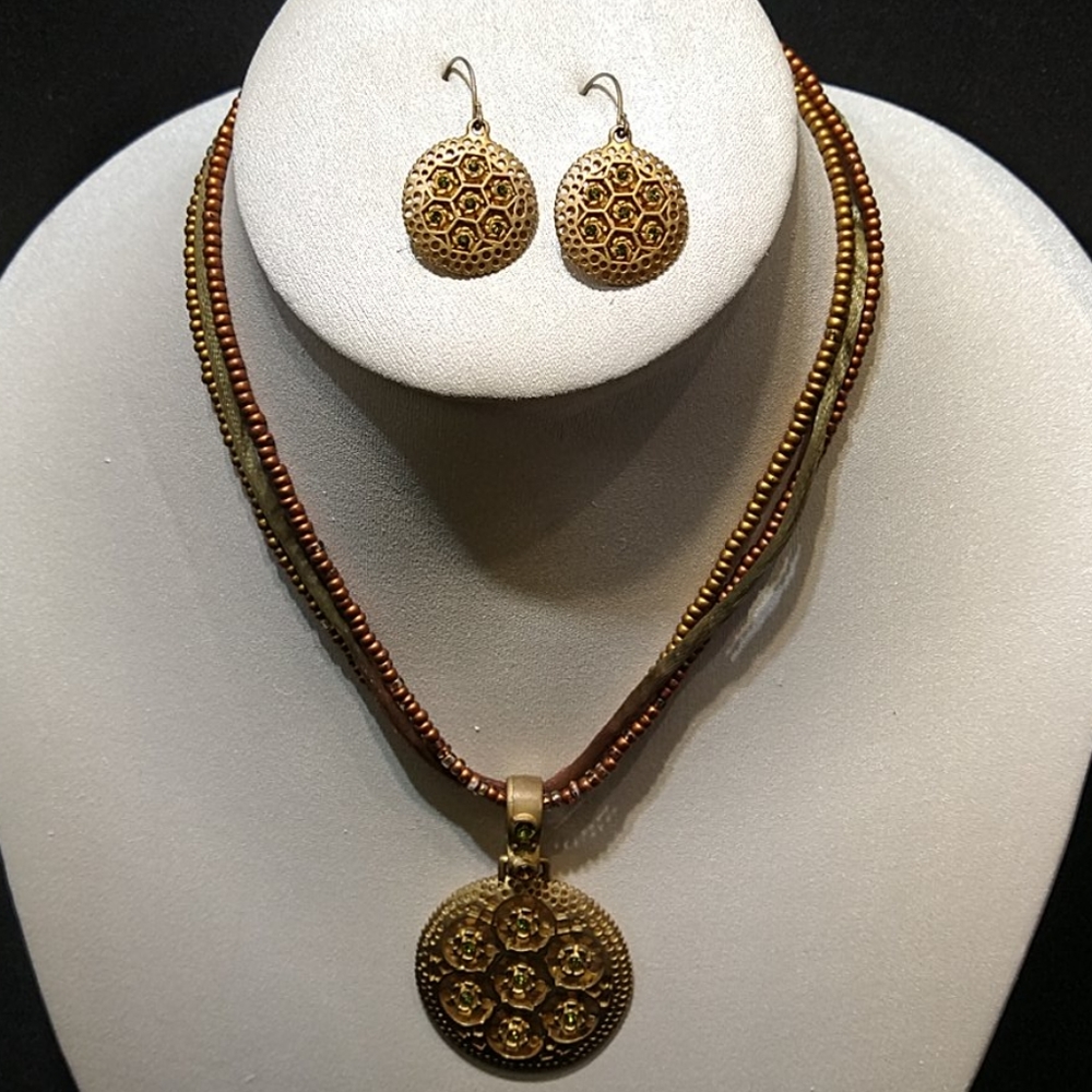 Premier design necklace and earring set